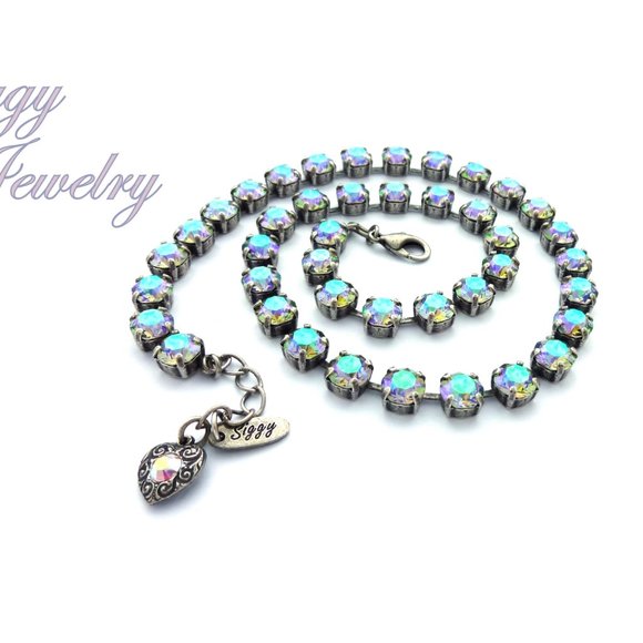 Swarovski® Crystal Necklace, 8mm Paradise Shine - Picture 4 of 8